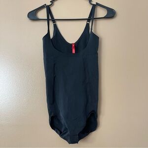 SPANX size small Black Oncore Open Bust Bodysuit shape wear